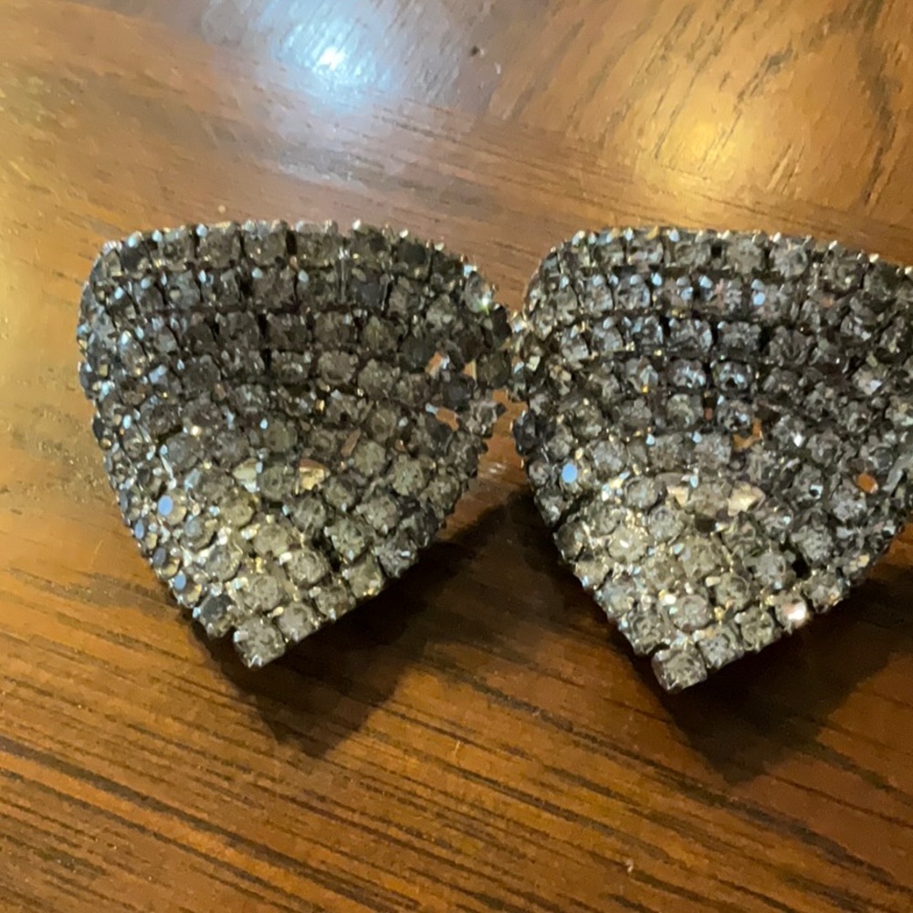 Vintage Musi Rhinestone Shoe Clips - Picture 7 of 9